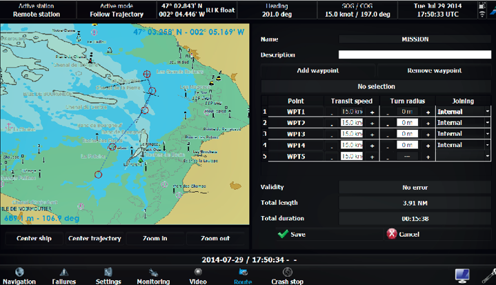 Sirehna USV management system Sirehna USV management system