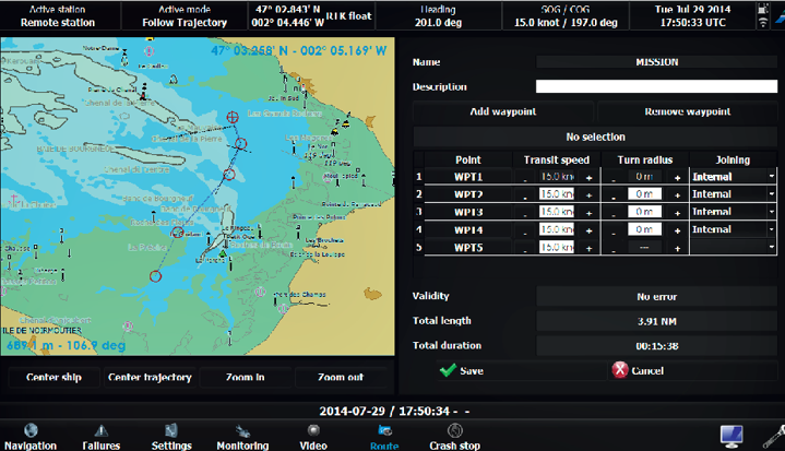 Sirehna USV management system