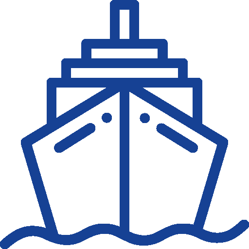 Boat de face blueREV Boat de face blueREV