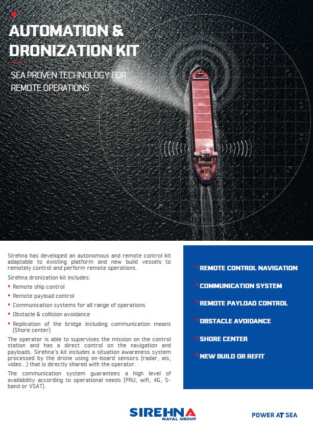 Automation kit USV Sirehna